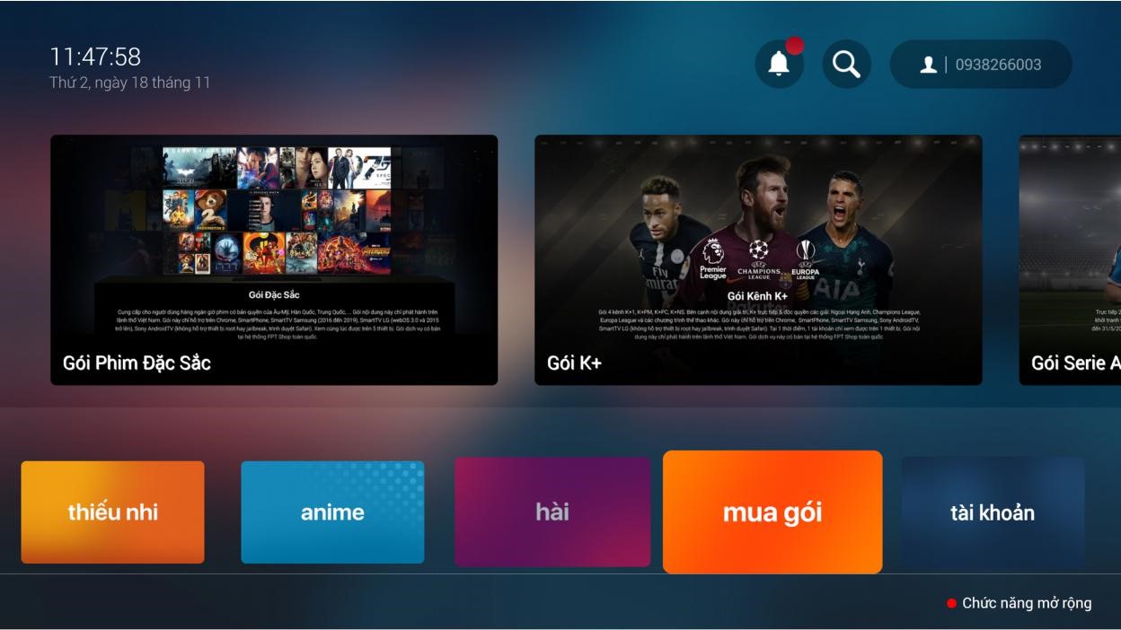 So Sánh Các Gói Dịch Vụ FPT Play